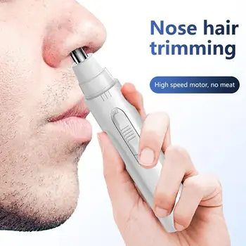Elektros Nosies Plaukų Žoliapjovės USB Įkrovimo Ausų Plaukų Šalinimo Skustuvas Su Nuimama Plieno Ašmenys Unisex Antakių Epiliatorius