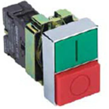 ELEWIND 22mm 1NO1NC du pozicija mygtukas jungiklis pats, kaip XB2 serijos žalią mygtuką stumti, raudoną mygtuką ir stumti išjungti (PB225S-11)