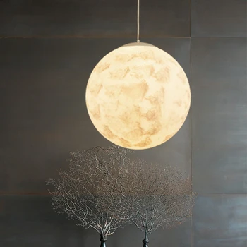 Europos stiliaus naujas mėnulio formos LED pakabukas lempa, Miegamasis žibintai koridorius, viešbučio studijų valgomasis patalpų lengvosios 60cm didelis dydis Nuotrauka 2