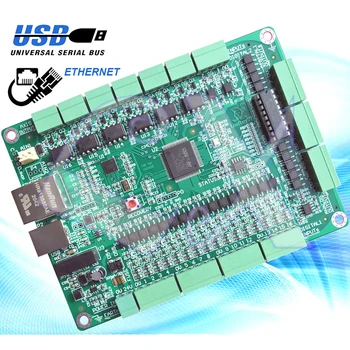 Freeshipping B 6 versija ašis Mach3 USB/dual Ethernet sąsaja valdybos(EDG381) CNC Judesio kontrolės kortelės dirbo su Mach3