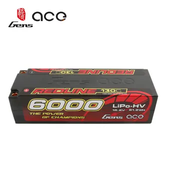 Gens ACE Redline Serijos 6000mAh 15.2 V 130C 4S1P HardCase 59# HV Ultra LCG LiPo Baterijos