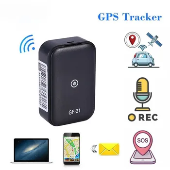 GPS Seklys Automobilių su Diktofonas Magnetinio Tracker Transporto priemonių-Automobilių, Sunkvežimių, Maži Nešiojamieji Realiu laiku Magnetiniai Mini Nuotrauka 2