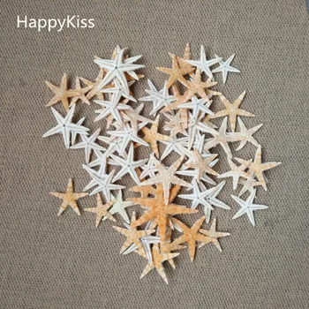 HappyKiss 100vnt/loFreeshipping naujų Gamtinių Dirbtinis Žvaigždė Platforma Ornamentu Priedai vestuvių dekoravimas 3-5cm jūros žvaigždė