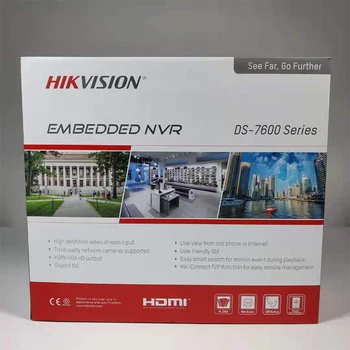 Hikvision 16CH 16POE 4K NVR DS-7616NI-K2 2 SATA Dviejų krypčių Garso H. 265+ 8ch 1080p dekodavimo talpa Vaizdo įrašymo anglų versija Nuotrauka 2