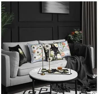 Idiliškas augalų, gėlių, sofa-lova, pagalvėlė pagalvėlė padengti automobilio office užvalkalas Nuotrauka 2
