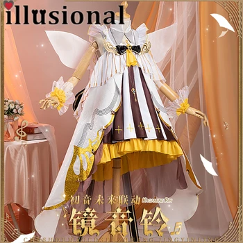 illusional V Kagamine Rin Cosplay Kostiumų Žaidimas vasaros suknelė moteris
