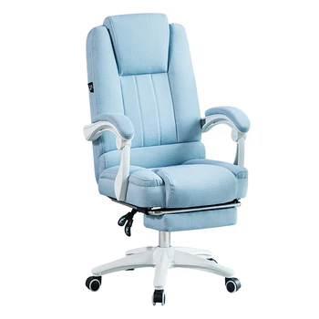 Inkaro rožinės spalvos audinio kompiuterio, kėdės, minkšti biuro kėdės sėdima mergina medvilnės kėdutė sukasi 360 laipsnių žaidimas kėdės poilsio kėdė