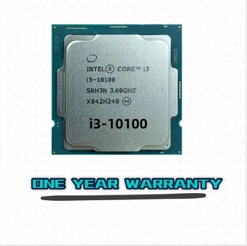 Intel Core i3-10100 i3 10100 3.6 GHz 4 branduolių 8-sriegis CPU procesoriaus L2 = 1M L3 = 6m 65W LGA 1200