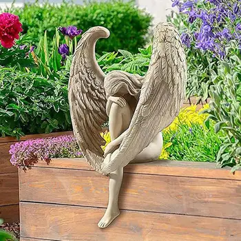 Išpirkimo Angelo Statula Papuošalų Kūrybos Skulptūra Apdailos Atminimo Angelėlis Figūrėlės Sodo Namų Dekoro