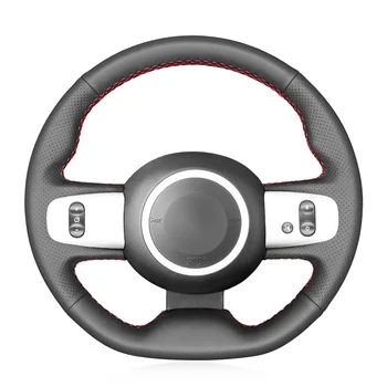 Juoda Alcantara Oda, Rankomis Susiuvami Automobilio Vairo Dangtelis Renault Twingo 3 Twingo RS 2014-2019 Automobilių Aksesuarų, Interjero