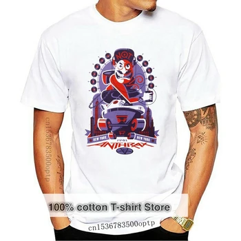 Juodligės VYRIŠKI New York New York Tom Whalen T-Shirt Natūralios Pateikti Atsitiktinis Marškinėliai