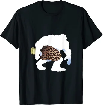 Juokinga Bigfoot Morel Grybų Medžiotojas Sasquatch Maitinimosi T-Shirt