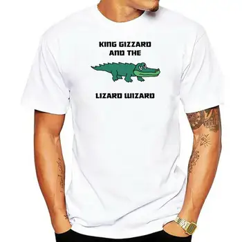 Karalius Gizzard Ir Driežas Vedlys Logotipą, VYRIŠKI T-Shirt Jav Dydis S - Xxxl Suaugusiųjų Laisvalaikio Marškinėliai