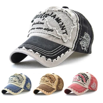 Klasikinis beisbolo kepuraitę mados tendencija medvilnės skrybėlę vyrų laišką siuvinėjimo jojimo bžūp