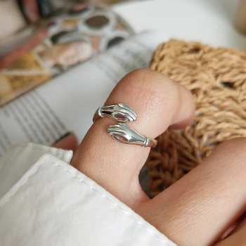 Kokybės grynas 925 sterlingas sidabro pirštų žiedai mados paprasta Nepriklausomybės dizaino laukinių pirštų žiedai moterims žavesio papuošalai Nuotrauka 2