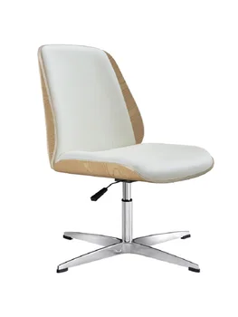 Kompiuterio kėdės, modernaus minimalistinio studijų ergonomiškas kėdės mažame bute medžio masyvo darbuotojai, biuro kėdė, pasukama kėdė, Nuotrauka 2