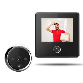 LCD Ekranas, Elektroninė Durų Viewer Bell IR Naktį, Durų Fotoaparato Nuotraukų Įrašymas Skaitmeninis Durų Viewer Smart Akutė Doorbell