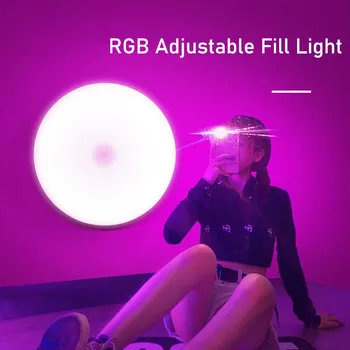 LED Užpildyti Šviesos Nešiojama Kolonėlė Selfie Užpildyti Šviesos RGB Miegamojo Atmosferą Lempos Fotografija Apšvietimo Spalvinga Naktį Žibintai