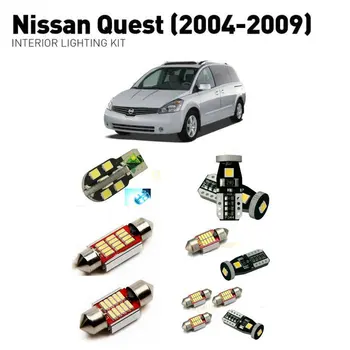 Led vidaus apšvietimas Nissan quest 2004-2009 m. 18pc Led Žibintai, Automobilių apšvietimo komplektas, automobilių lemputės Canbus