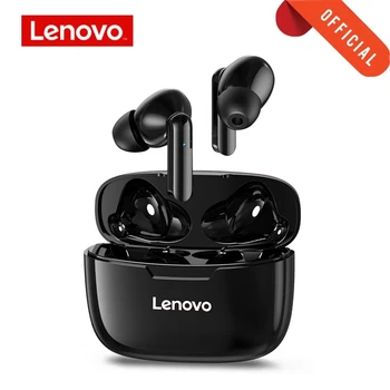 Lenovo-Auriculares inalámbricos XT90 TWS, cascos deportivos con Bluetooth 5.0, con botón táctil, IPX5, impermeables, con 