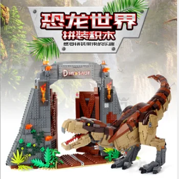 Lepining 61001 Skelbimai Žaislai Suderinama Su 75936 T. rex Rampage Dinozaurų Statybos Blokų, Plytų Asamblėjos Vaikams Kalėdų Dovana Nuotrauka 2