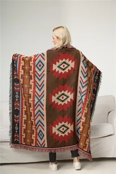 LISM 2020 Naujos kokybės geometrinis antklodė lauko iškylą kilimėliai Etninės stilius derliaus antklodė Indijos geometrinis totem Antklodė Nuotrauka 2