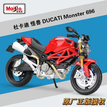 Maisto 1:12 DUCATI Monster 696 Motogp Motociklų Modelis Suvenyrų Žaislas, Kolekcines, Mini Moto lydinio Nuotrauka 2
