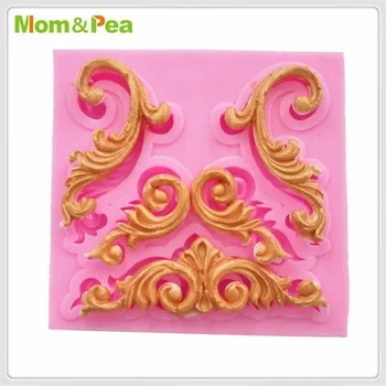Mama&Žirnių MPA1767 Gėlių Deco Silikono Formos Cukraus Pasta 3D Minkštas Pyragas Apdaila