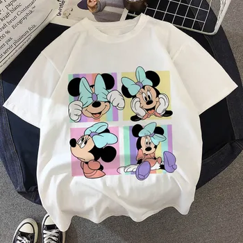 Mickey Minnie Mouse Vaikas Drabužius Vasaros Vaikų Marškinėliai Disney T Marškinėliai Vaikams Filmukai Kawaii Anime Viršuje Berniukas Mergaitė Tees Marškinėliai