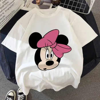 Mickey Minnie Mouse Vaikas Drabužius Vasaros Vaikų Marškinėliai Disney T Marškinėliai Vaikams Filmukai Kawaii Anime Viršuje Berniukas Mergaitė Tees Marškinėliai Nuotrauka 2