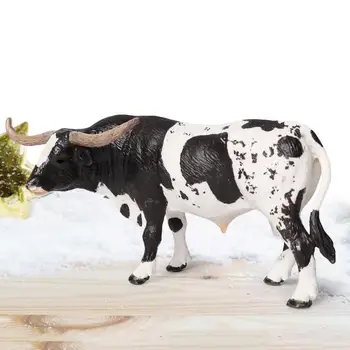 Mini Fermos Gyvūnų Figūrėlės Modeliavimas Karvė Duomenys Kolekcijos Modelį, Namų Dekoro Švietimo Žaislas Vaikams