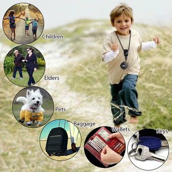 Mini Nešiojamas Qbit GPS Seklys su Anti-theft GPS Sekimo ir SMS Locator Vaikams, Vyresnio amžiaus Augintiniai PC & Mobile APP