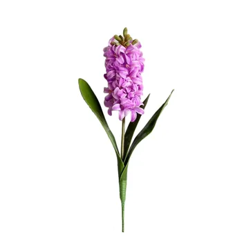 Modeliavimo Dirbtinių Gėlių Hiacintas Augalai PE Hyacinthus Orientalis Medžiaga: PE Nekilnojamojo Touch Romantiškas Ir Šiltas Papuošalai