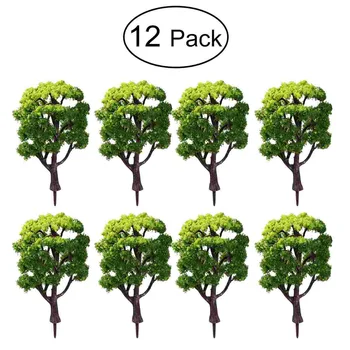 Modelis Medžių Medžio Dekoracijos Miniatiūriniai Landscapetrain Žalia Amatų Krūmų Andarchitecture Minibase Miško Scenics Diorama Netikras
