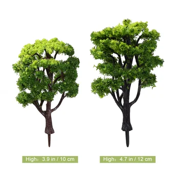 Modelis Medžių Medžio Dekoracijos Miniatiūriniai Landscapetrain Žalia Amatų Krūmų Andarchitecture Minibase Miško Scenics Diorama Netikras Nuotrauka 2