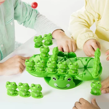 Montessori Matematikos Žaislai Duomenys Varlė Pingvinas Balansas Masto Švietimo Stalo Žaidimas Monster Slenksčius Vaikams, Kurie Mokosi Žaislai Nuotrauka 2