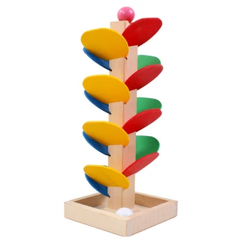 Montessori Švietimo žaislas Blokų, Mediniai, Medžio, Marmuro Kamuolys Paleisti Kelio Žaidimas Kūdikių Vaikai Vaikai Žvalgybos Anksti Švietimo Žaislas Nuotrauka 2