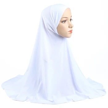 Musulmonų Hijab Vienas Gabalas Amira Skarelė Paprastas Šalikas Islamo Moterų Hijabs Wrap Artimųjų Rytų Pilnas Draudimas Malda Niquabs Khimar Skaros Nuotrauka 2