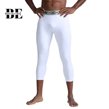 Nauja Fitneso Kelnės, vyriški Quick Dry Suspaudimo Antblauzdžiai Septynių Centų Krepšinio Veikia Ruožas Mokymo Antblauzdžiai Nuotrauka 2