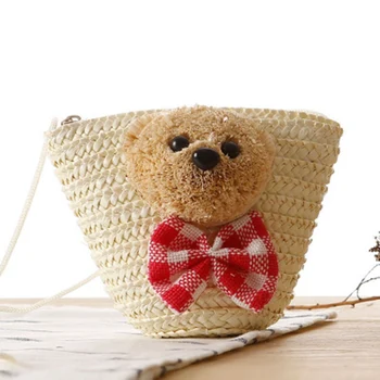 Nauja Japonų cute little bear head lankas mezgimo paketo svarbus pokytis-mezgimas maišą mados Messenger peties paplūdimio krepšys Nuotrauka 2