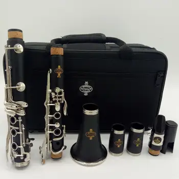 Naujas MFC Profesinės Bb Klarnetas B12 Bakelite Clarinets Nikelio Sidabro Pagrindiniai Muzikos Instrumentai Atveju Kandiklį Nendrės Nuotrauka 2