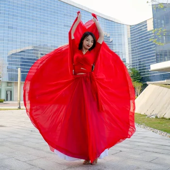 Naujas pilvo šokio praktika drabužius 2020 elegantiškas temperamentas rytietiškų šokių šiuolaikinio šokio sintezės vėjo swing šokių pasakų sijonas
