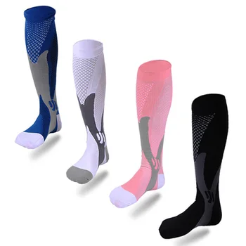 naujas suspaudimo puskojinės, kojinės, veikia 20-30 mmhg vyrų, moterų sporto kojinės dviračių maratonas futbolo venų išsiplėtimas