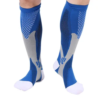 naujas suspaudimo puskojinės, kojinės, veikia 20-30 mmhg vyrų, moterų sporto kojinės dviračių maratonas futbolo venų išsiplėtimas Nuotrauka 2
