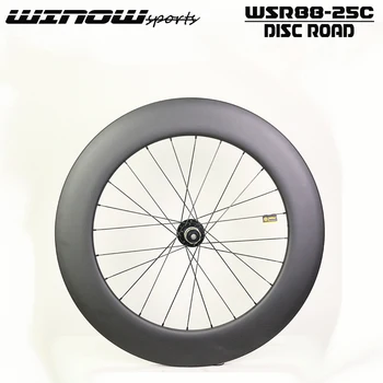NAUJAS WINOWSPORTS anglies kelių dviratį varantys 88MM gylis 25MM Pločio anglies dviračio rato Cyclocross ir Žvyras /TT diskiniai Stabdžiai Nuotrauka 2