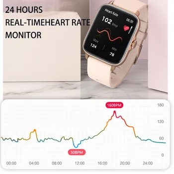 Naujas Xiaomi Miija Smart Watch 28 Sporto Rūšių Vyrai Moterys Vandeniui Fitneso Apyrankę Miego Širdies Ritmo Monitorius Priminimas Smartwatch Nuotrauka 2