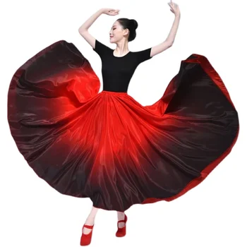 Naujų moteris didelės swing sijonas moterų atidarymo šokio praktika ilgas sijonas 720 klasikinės ir šiuolaikinės praktikos 540 Uigūrų kostiumas pilvo danc