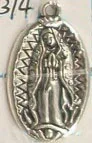NEMOKAMAS PRISTATYMAS 100VNT Tibeto sidabro ovalo formos Mergelės Marijos žavesio A15887