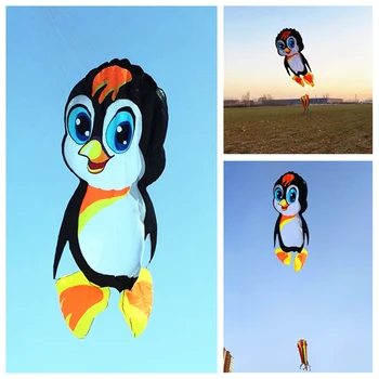 nemokamas pristatymas didelis Pingvinas aitvaras plaukioja minkštas aitvaras didelis, lauko žaislai kite surf spalvinga plaukioja aitvarai vėjo kojinių vėliavos Aitvaras plaukioja