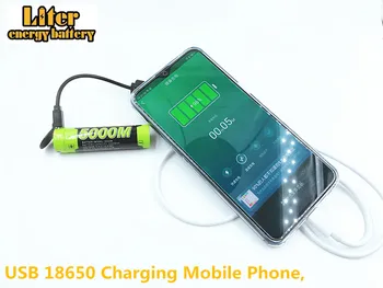 Nešiojamas baterija USB 5VNT 5000 18650), 3,7 V 3500mAh Mobilus įkrovimo baterija Žvalgybos 4 LED Indikatorius Li-ion Įkrovimo Tešlą Nuotrauka 2